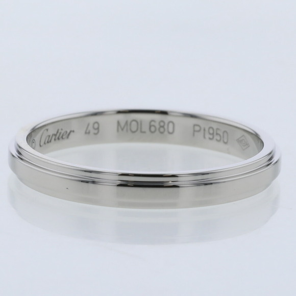 CARTIER Ring Damour Wedding Width about 2.5mm B4093900 Platinum PT950 No. 9 Wome - Picture 2 of 5